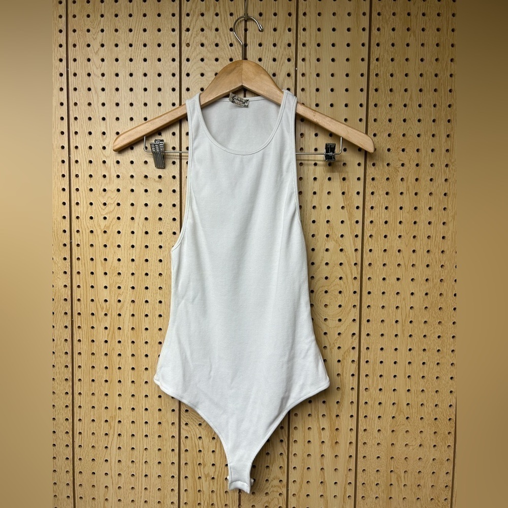 Free People White Bodysuit